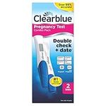 Clearblue Pregnancy Test Double-Check & Date Combo Pack, 2 Tests (1 Digital, 1 Visual)