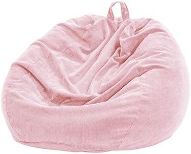 Nobildonna Bean Bag Chair Cover (No Filler) for Kids and Adults. Extra Large 300L Beanbag Stuffed Animal Storage Soft Premium Corduroy