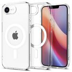 Spigen Ultra Hybrid Magfit Back Cover Case Compatible with iPhone 16e (TPU + Poly Carbonate | Clear White)