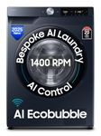 Samsung 12 kg, 5star, AI Control, AI Ecobubble, Super Speed, Wi-Fi, Hygiene Steam with Inbuilt Heater, Digital Inverter, Fully-Automatic Front Load Washing Machine (WW12DG6B24ASTL, Navy)