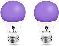 UV LED Black Light Bulb, 6W A19 E26 UV Blacklight Bulb UVA Level 385-400nm, LED Ultra Violet LED, Body Paint, Glow In The Dark Party LED Light Bulb Neon Glow Fluorescent Poster by Bluex Bulbs (2 Pack)