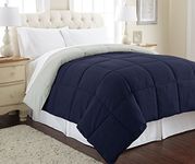 Pacific Coast Textiles REVERSIBLE DOWN ALT COMFORTER ECLIPSE/SILVER TWIN, Polyester