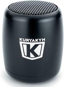 Kuryakyn 2204 Sidekix Mini Speaker: Wireless Audio Speakers with Bluetooth, Remote Shutter, Satin Black