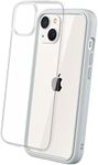 RHINOSHIELD Modular Case compatible with [iPhone 13] | Mod NX - Customizable Shock Absorbent Heavy Duty Protective Cover - Platinum Gray