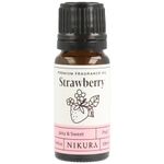 Nikura Strawberry Fragrance Oil - 10ml | Perfect for Soap Making, Candle Making, Wax Melts, Diffuser, Burner | Great for use in Bath Bombs, Perfume Oil, Perfume Scents | Vegan & UK Made