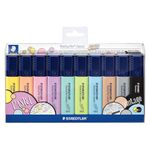 Staedtler Classic Chisel Highlighter Set (Pack of 10, Multicolor)