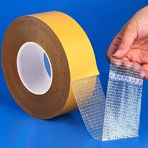 Qujianwei Double Sided Carpet Tape Heavy Duty,2 inch x 21.9 Yards,Rug Tape for Carpet Floor Hardwood Floors and Area Rugs, mats,Wall Hanging etc,Residue Free.