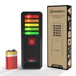 KAIWEETS EMF Meter for AC Magnetic Fields, 5-Color LED, Detects 0.1–20mG Across 30Hz–20kHz, ±5% Accuracy, Includes 9V Battery – for Ghost Hunting, Home, Office, and EMF Testing