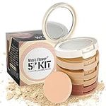 FantasyDay 5 in 1 Makeup Setting Powder, Pressed Powder Cosmetics Powder Foundation Longwear Coverage with a Mattifying Finish, Water- and Heat-Resistant,Shine & Oil Control