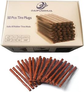 DAIFUQIHUA 50 Pcs Tire Plugs, The Strings of Tire Repair Kit, Tire Patch Plugs, Plugs to Fix A Flat, Suits Car, ATV, UTV, Motorcycle, Wheelbarrow