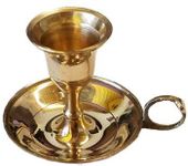 AzureGreen Medieval Traditional Brass Taper Illumination Candle Holder