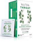 NUTRATHROAT - Throat Tea | Throat Comfort Tea - For Sore Throat & Coughs - Includes Marshmallow Root, Slippery Elm and Fenugreek - 20 Enveloped Tea Bags - by Nutra Tea - Herbal Tea