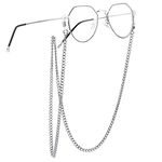 Glasses Chain for Men 28" Stainless Cuban Chain Eye Glasses Face Mask Chains for Women