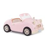 Our Generation Pink In the Drivers Seat Retro Cruiser – Toy Car Accessory for 18-inch Girl Dolls – Convertible Car Toy