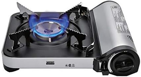 Maxsun Portable Gas Stove MS-7 (Silver) 11,500 BTU, Extreme High Power, Camp Stove, w/Carrying Case