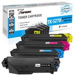 TOPRINT 4 Colors Set Compatible Toner Cartridges TK5270 TK 5270 TK-5270 8000 Pages for Black & 6000 Pages for CMY for Kyocera ECOSYS M6230cidn M6230cidnt P6230cdn M6630cidn Printers