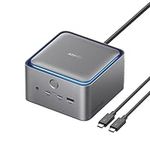 Anker Prime TB5 Docking Station, 14 Ports Thunderbolt 5 Docking Station with 140W Max Charging, 120Gbps Max Transfer, Ambient LED Lighting, Cooling System, Up to 8K Display for Thunderbolt 5/4 Laptops