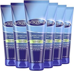 Noxzema Deep Cleansing Cream For healthy-looking and soft skin Original Face Cleanser Face Wash Removes Dirt, Makeup and Oil 8oz 6 Count