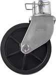 Jeremywell Jeremywell 6 Inch Trailer Swirl Jack Caster Wheel 1200lbs Capacity with Pin Boat Hitch Removable