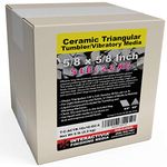 5/8” x 5/8” Angle Cut Triangulars - General Purpose Formula Tumbling Or Vibratory Media 5 lbs/2.2 kg Includes a (Clean, Dry and Store) Bag for use in Vibrating Tumbler Or Rotating Tumbler