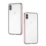 Moshi Vitros for iPhone XS Case/iPhone X Case 5.8-inch, Military Drop Protection, Flexible TPU, Slim Thin Phone Cover for iPhone XS/X, Orchid Pink Frame