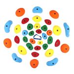 Adventure Rock Climbing Holds,(Pack of 20) Rock Wall Holds, Indoor Climbing Holds for Kids, Wall, Climbing Holds for Adults, Climbing Wall for Kids Outdoor (Included Hardware kit)