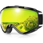 Findway Ski Goggles OTG- Over Glasses Snow/Snowboard Goggles for Men Women Youth