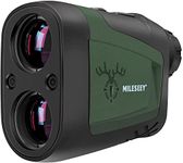 MiLESEEY Laser Range Finder Hunting 900Yards, Angle Compensation and Horizontal Distance, Scan Mode, Speed, Accurate, 6X Magnification Archery Rangefinder, Rain Mode in rain and fog, Hardcase