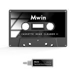 Mwin Audio Tape Cassette Head Cleaner w/ 1 Cleaning Fluids Care Wet Maintenance Kit, Cassette Cleaner for Cassette Tape Player/Boombox/Deck/Recorder