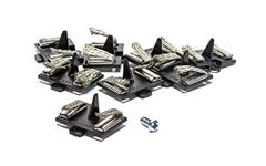 Micro Scalextric Spare Guide Blacks - Pack of 8 Guide Blades with Screws - Compatible with 9v Micro Scalextric Track System 2019+, Micro Scalextric Accessories