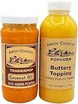 Amish Country Popcorn | Coconut Oil and Buttery Topping Bundle | 15 oz Coconut Oil and 16 oz Buttery Popcorn Topping | Old Fashioned, Non-GMO and Gluten Free