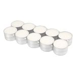 Stonebriar 20 Pack Unscented Mega Oversized Tea Light Candles with 9 Hour Extended Burn Time