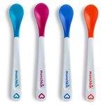 Munchkin White Hot Infant Safety Spoons, Orange/Pink/Green/Blue