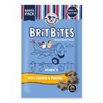 Laughing Dog - Brit Bites - Grain Free Naturally Oven Baked Dog Treats with Chicken & Pumpkin - 175g