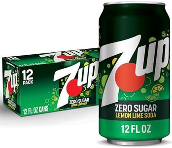 7UP Zero Sugar Lemon Lime Soda, 12 fl oz cans (Pack of 12)