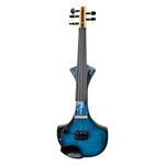 Royal Max 350 pro 5 string .Issp2 pre amp.Indian Made Mapple Wood Electric Violin, 6 Month Warranty, Volume Control, 6.3 mm Output (BLUE & BLACK)