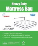 King and Queen Size Mattress Cover for Moving and Storage - 500g Mattress Protector Storage Bags (Queen)