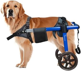 Virbraroo Dog Wheelchair for Back Legs, Dog Wheelchair with All-Terrain Tires & Durable Bearings, Large Dog Wheelchair for Back Legs, 48.5-66.1 lbs (L)