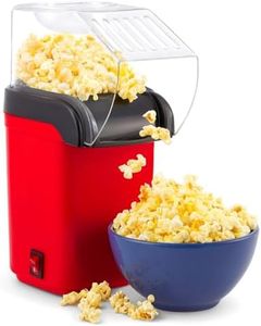 Jugutoz (𝟏-𝐘𝐞𝐚𝐫 𝐖𝐚𝐫𝐫𝐚𝐧𝐭𝐲) 𝟏𝟐𝟎𝟎𝐖 Hot Air Popcorn Maker | Electric Popper, Oil-Free, Healthy Snack Machine for Kids & Adults | Perfect for Home & Party Use