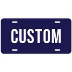 Custom License Plates, Personalized License Plates for Front of Car | Vanity Plate | 6x12 Inch - Car Size - Rust-Free Metal - 40 Colors | by: My Sign Center, USA