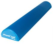 Physique Pro Foam Roller Blue Half Round (90cm x 15cm) - Back, Leg and Body Deep Tissue Muscle Massage - Gym and Exercise Roller for Trigger Point Self Massage and Muscle Tension Relief