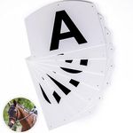 Soaoo 8 Pcs Wall Mount Dressage Markers Arena Dressage Letters for Equestrian Athletes and Events Includes Letters A, B, C, E, H, K, F Letters and M Letter