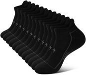 Cirorld Mens Ankle Running Socks, Athletic Cushioned Low Cut Moisture Wicking Cotton Short Sports Socks, 6 Pairs
