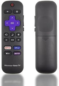 Original OEM Remote Control Compatible with All Hisense Roku TV includes Volume Control Buttons & Netflix Disney+ Apple TV and HBO Shortcuts (3226001217)