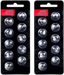 2 Pack / 20pcs Hearing Aid Domes for Oticon, 8mm Replacement Domes for Oticon Universal Silicone Hearing Aid Domes Suitable for Oticon MiniFit Hearing Aid Supplies (Black)