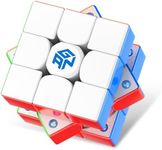 GAN356 Maglev 3x3 Magnetic Speed Cube Stickerless Gans 356M Magic Cubes, Magnetic Levitation Cube, 30°+ Auto-Aligning, 76 Magnets, Numerical Tuning Setting, Frosted Coated