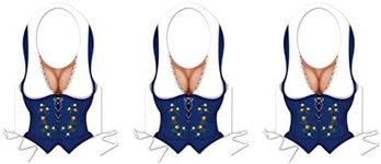 Beistle Plastic Fraulein Vest Pack 