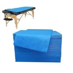 Simplisa Disposable Bedsheet 30 GSM – Non-Woven Blue Massage Table Sheets for Spa, Salon, Travel, Therapy, Hospital & Clinic – 32"x72" (Pack of 50)