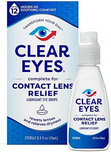 Clear Eyes Contact Lens Relief Eye Drops, 0.5 Fl Oz