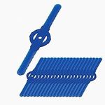 condinggen 100 Pieces String Trimmer Head Blades Replace,Plastic Cutter Blades Replacement,Lawn Mower Weed Blades Accessories for Cordless Grass Trimmer Blue